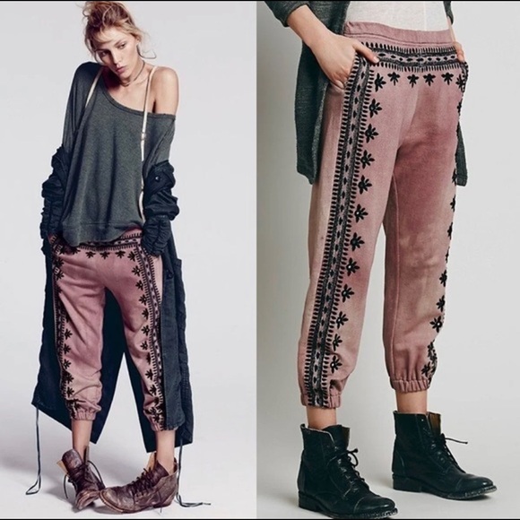 Free People Pants - Free people one three wishes sweat pant purple
